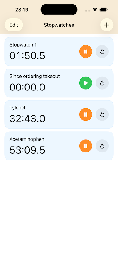 Stopwatch Simpleton screenshot